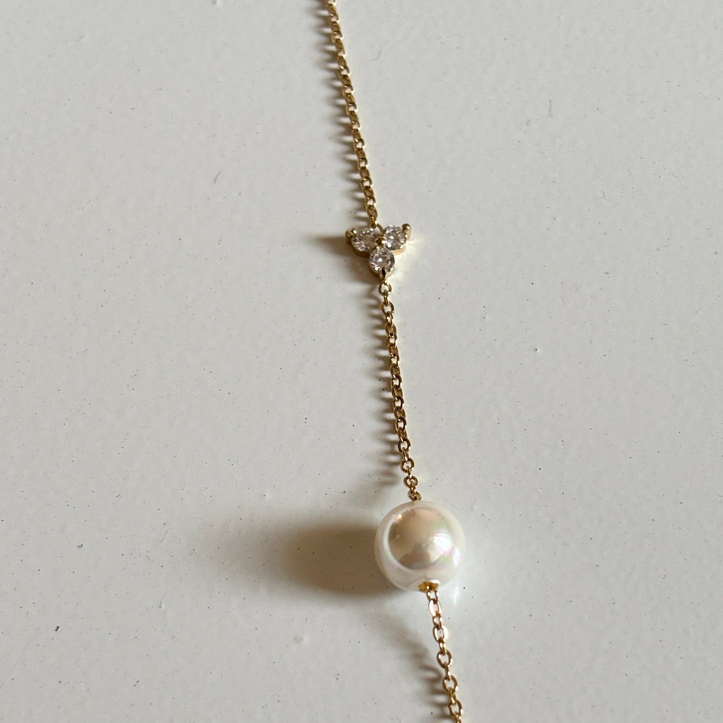 Pearl Elegance Chain Bracelet (Gold)