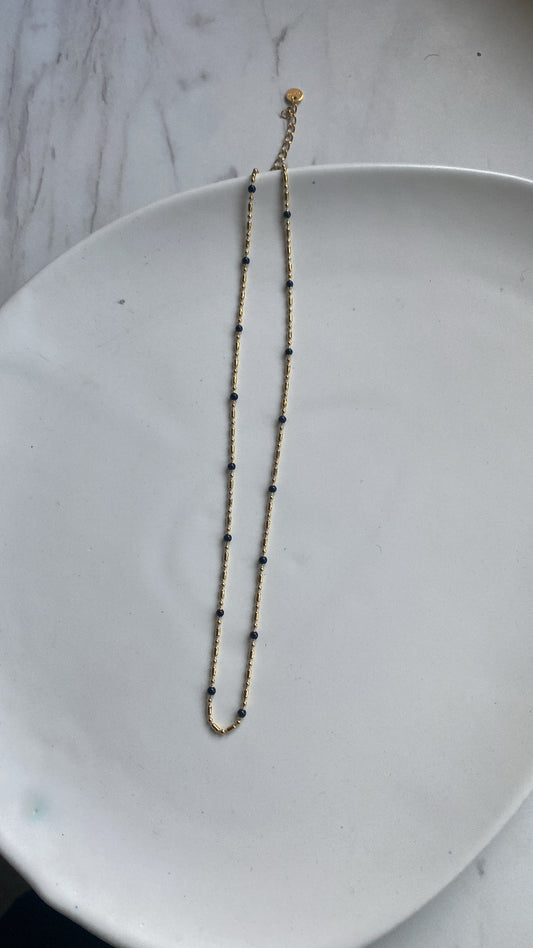 Midnight sparkle Chain Necklace (Gold)