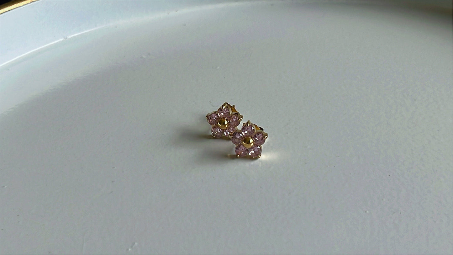 Blush Bloom Studs (Gold)