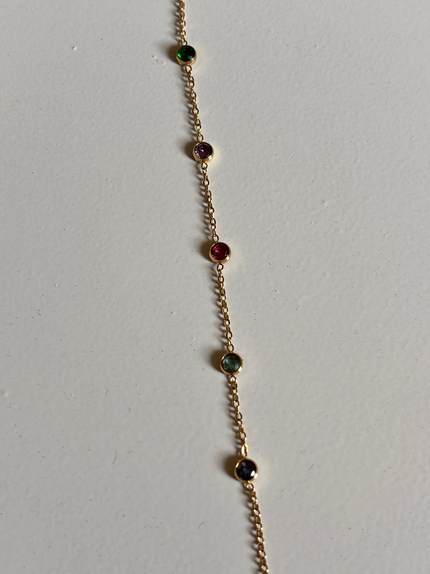 Aurora Stones Chain Bracelet (Gold)