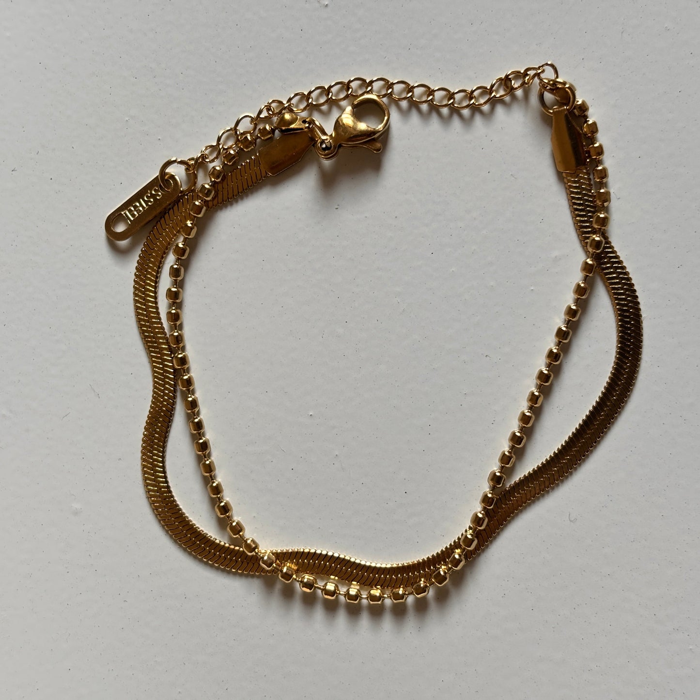 Dual Layer Chain Bracelet (Gold)