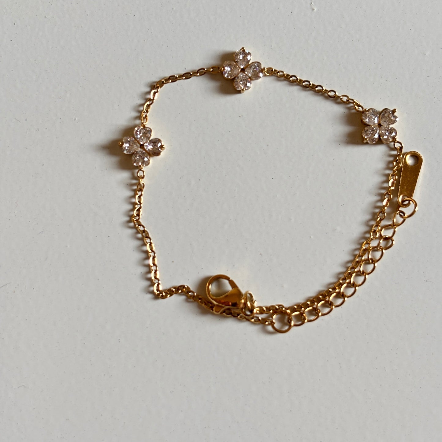 Floral Chain Bracelet (Gold)