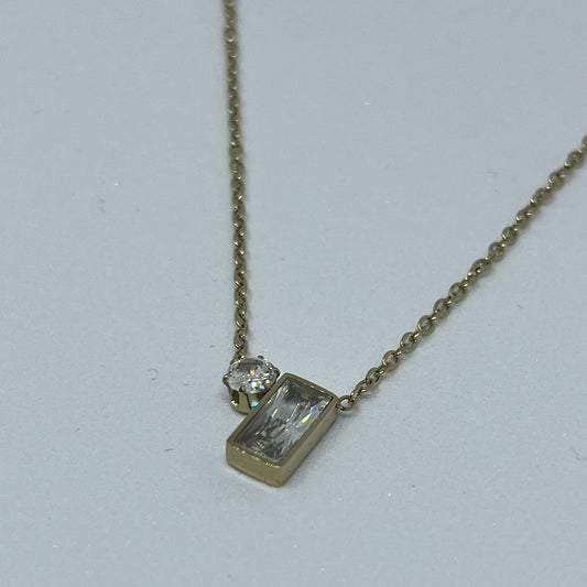 Duo Radiance Necklace (Gold)