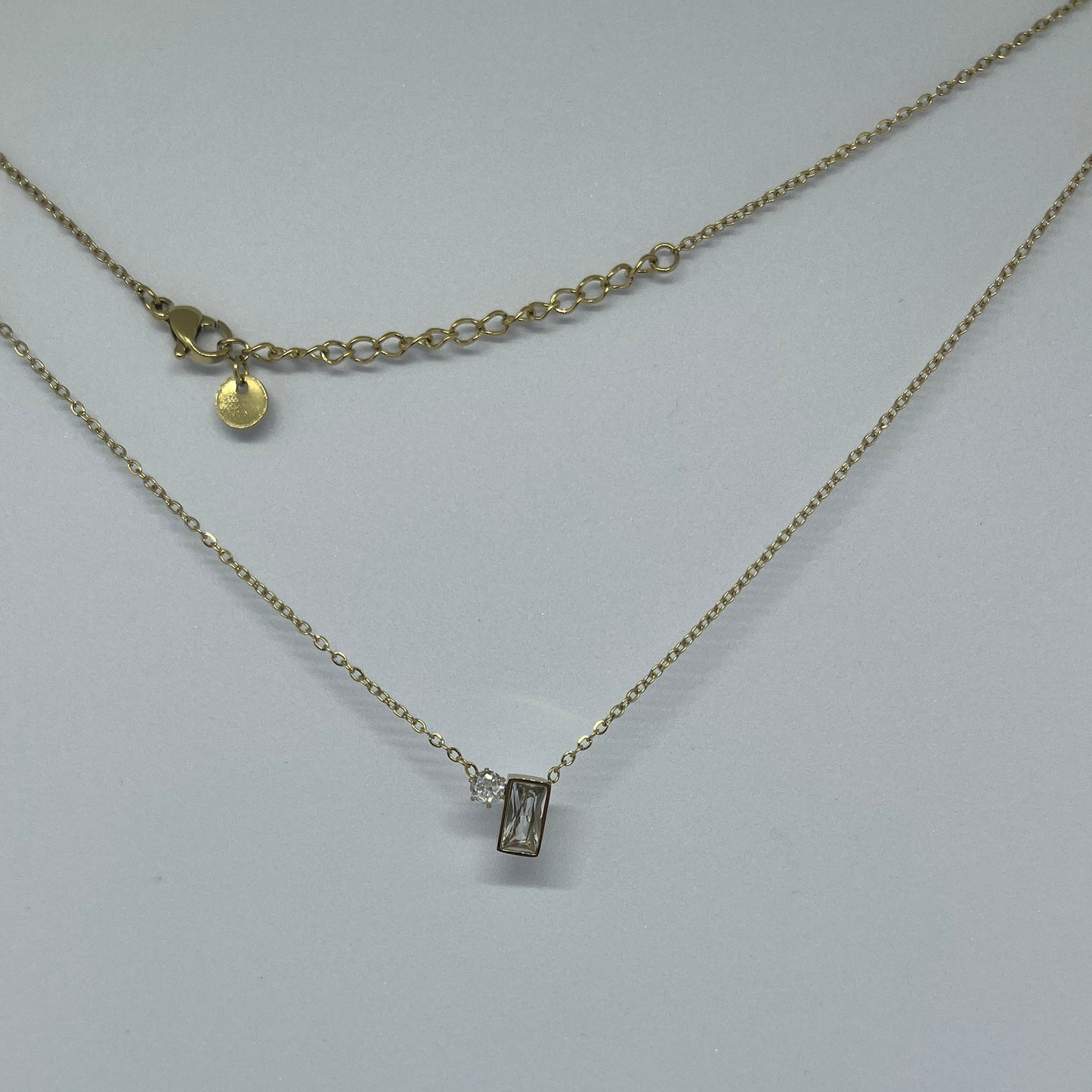 Duo Radiance Necklace (Gold)