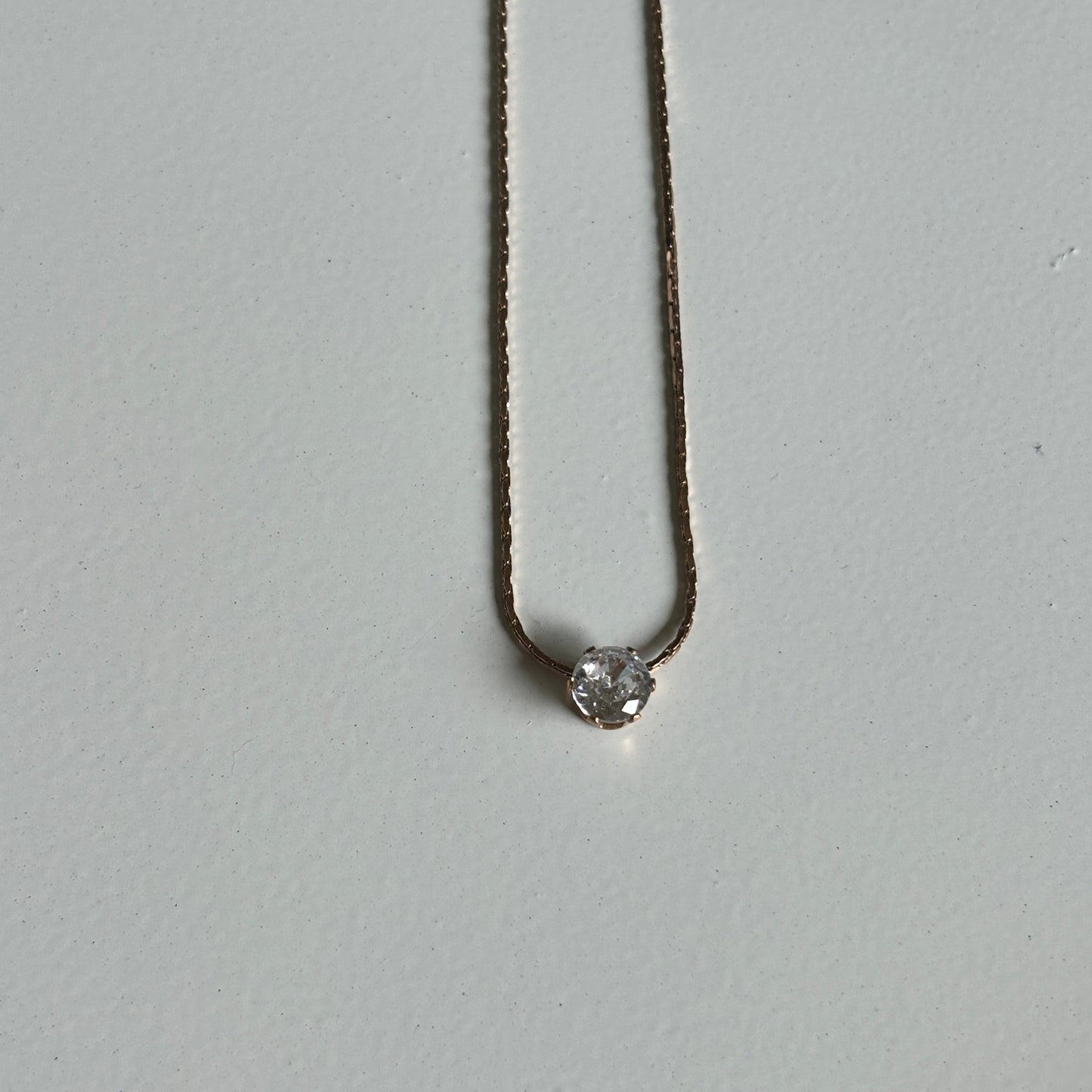 Classic Solitaire Necklace