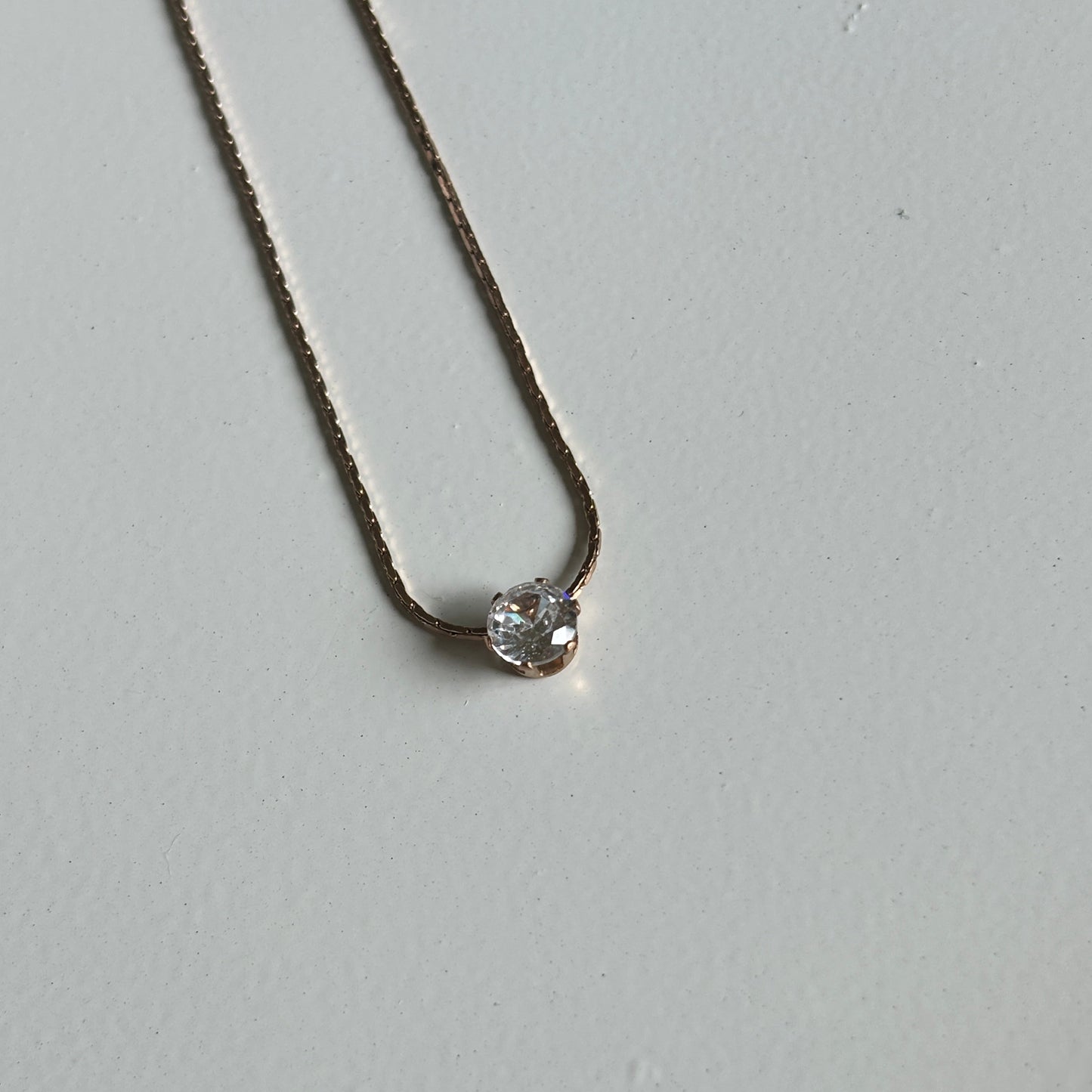 Classic Solitaire Necklace