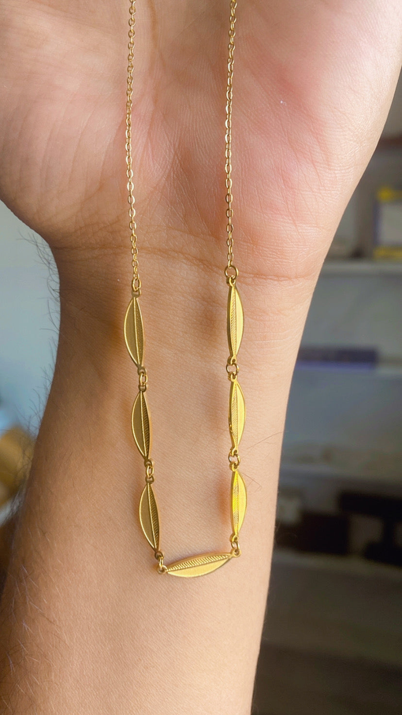 Golden Leaf Necklace