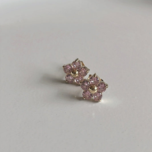 Blush Bloom Studs (Gold)