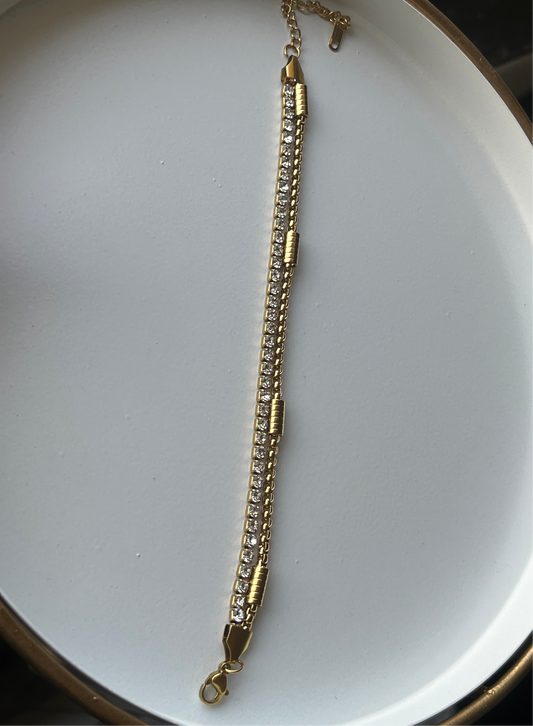 Luxe Radiance Chain Bracelet (Gold)