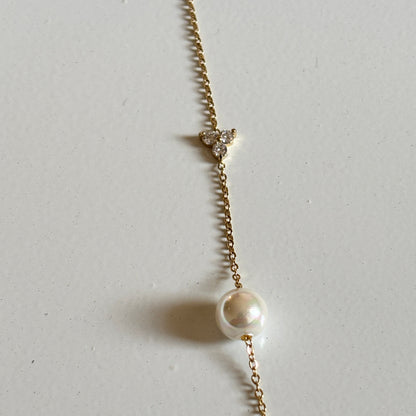 Pearl Elegance Chain Bracelet (Gold)