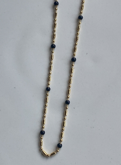 Midnight sparkle Chain Necklace (Gold)