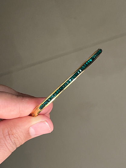 Emerald Sleek Bracelet (Gold)