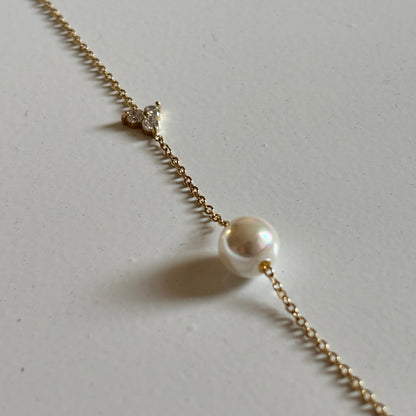 Pearl Elegance Chain Bracelet (Gold)