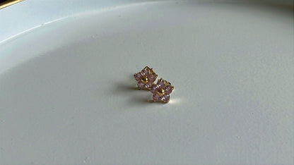 Blush Bloom Studs (Gold)