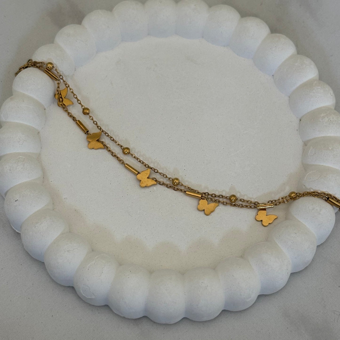 Golden Flutter Chain Bracelet (Gold)
