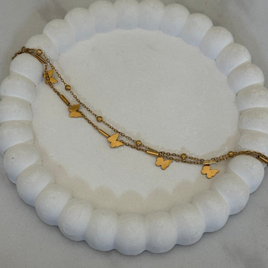 Golden Flutter Chain Bracelet (Gold)