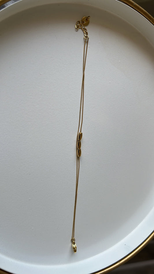 Oval Link Chain Bracelet (Gold)