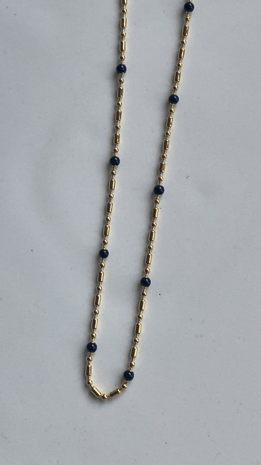 Midnight sparkle Chain Necklace (Gold)