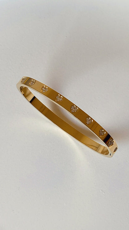 Golden Stoney Heart Bracelet