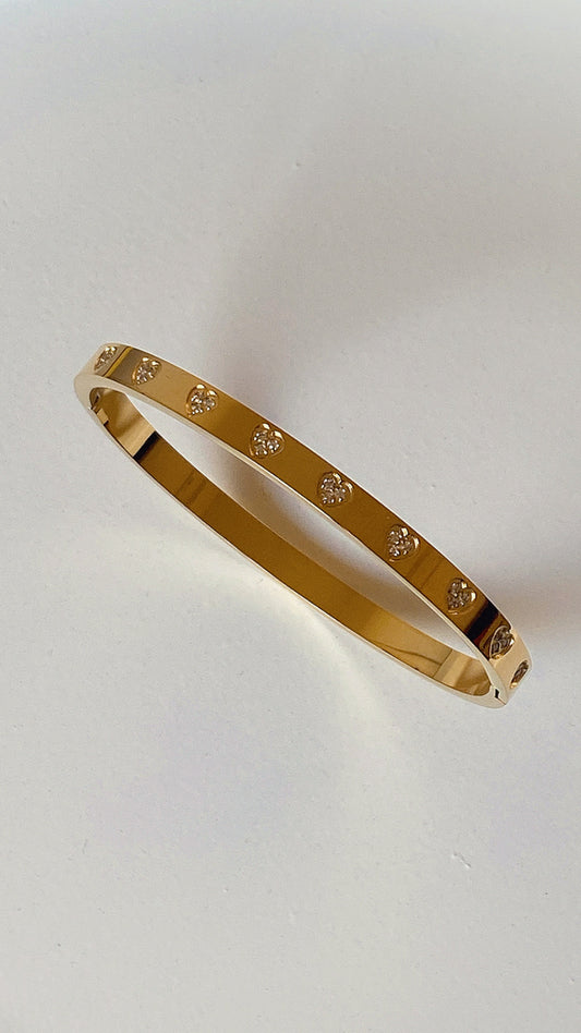 Golden Stoney Heart Bracelet
