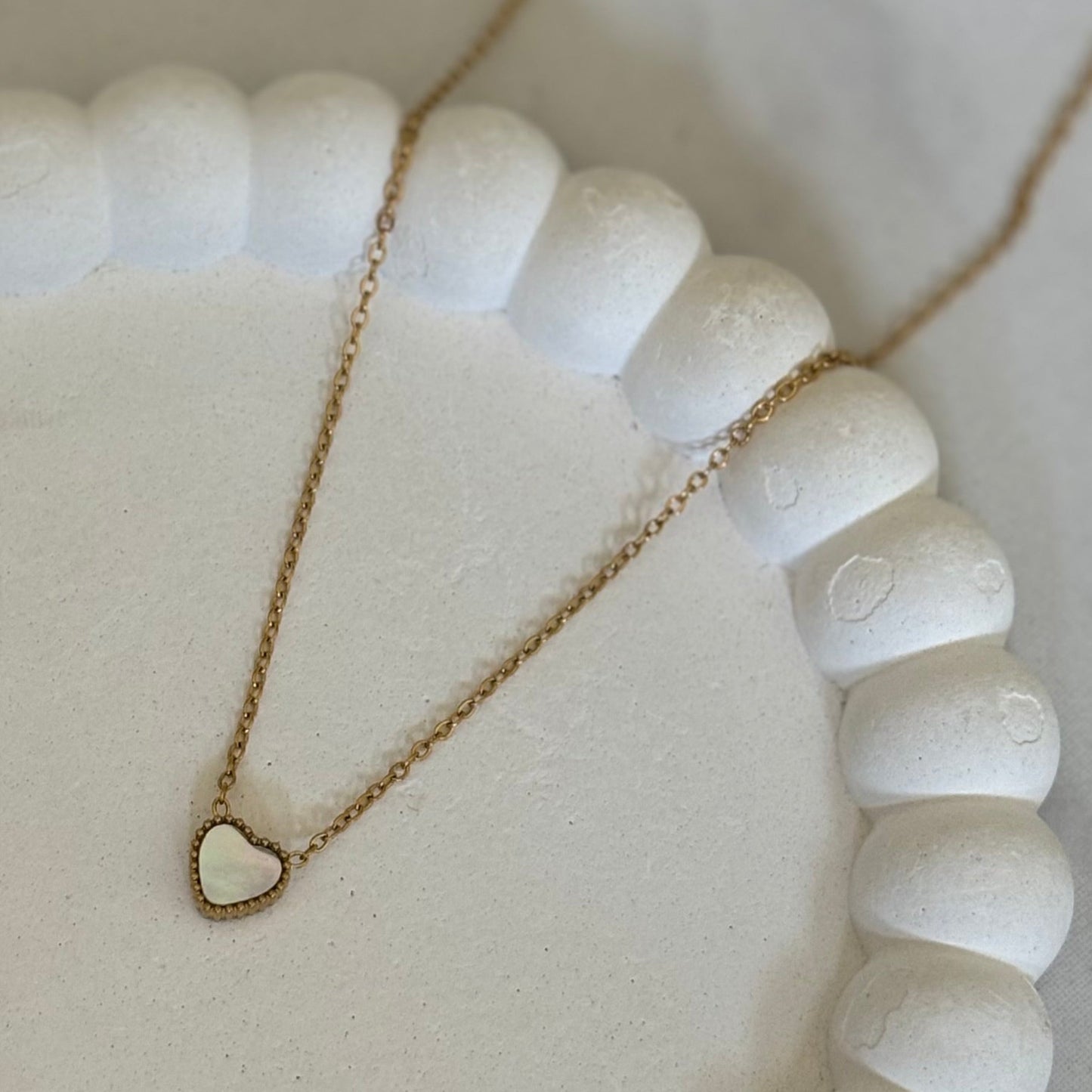 Twin Mood Heart Necklace (Gold)