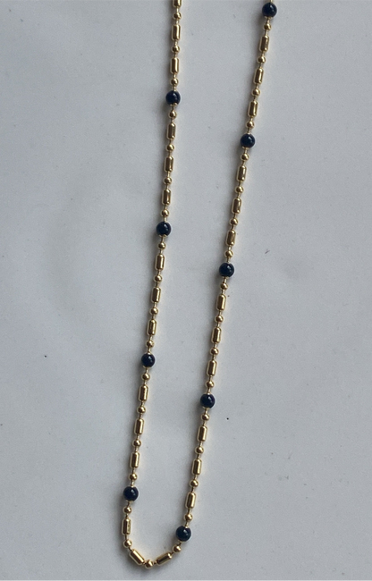 Midnight sparkle Chain Necklace (Gold)