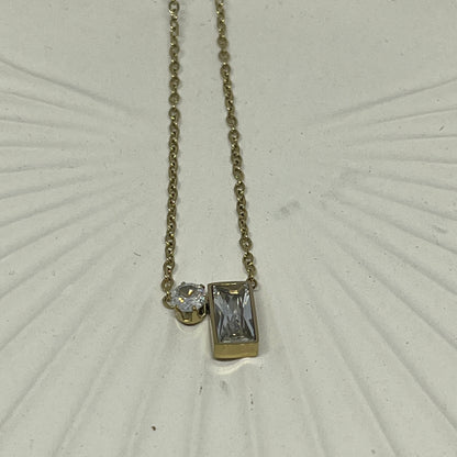 Duo Radiance Necklace (Gold)
