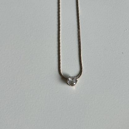 Classic Solitaire Necklace