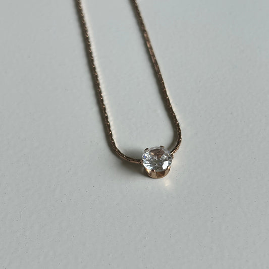 Classic Solitaire Necklace
