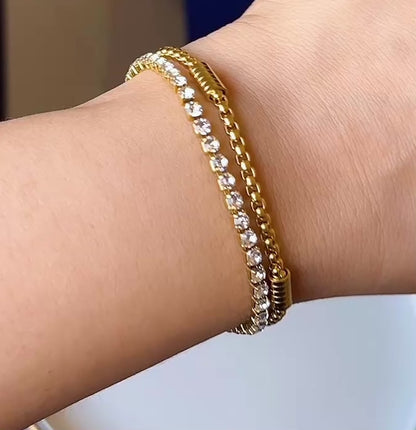 Luxe Radiance Chain Bracelet (Gold)