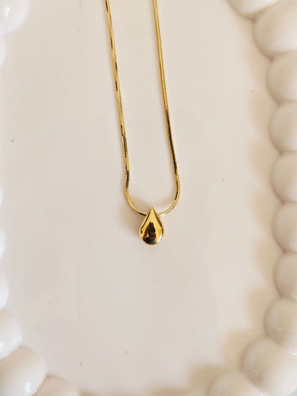 Solid Drop Necklace (Gold)